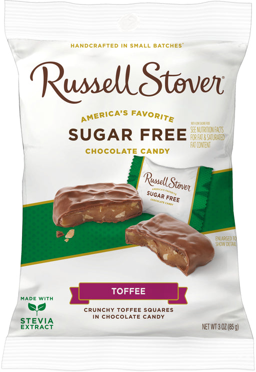Russell Stover Sugar Free Chocolate Covered Toffee Squares