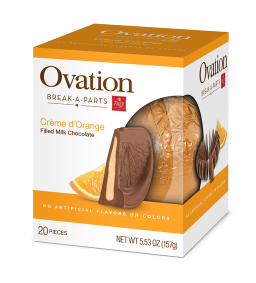 Ovation Break Apart Orange Milk 5.53oz box