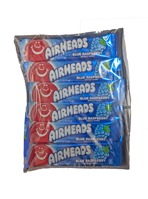 Airheads Blue Raspberry .55oz bar or 36ct box