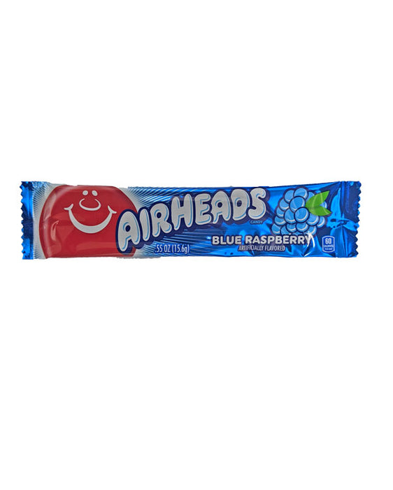 Airheads Blue Raspberry .55oz bar or 36ct box