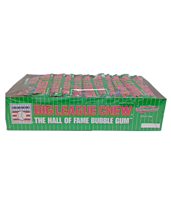 Big League Chew Gum Watermelon 2.12oz pack or 12ct box