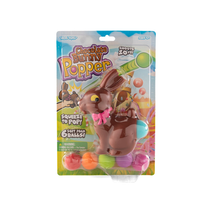 Chocolate Bunny Popper with foam balls