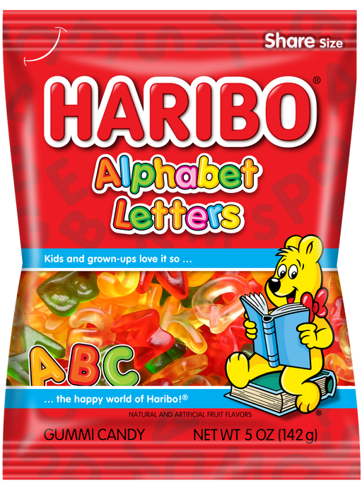 Haribo Gummy Alphabet Letters