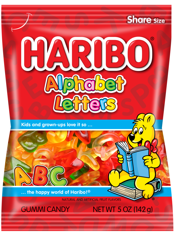HARIBO 5OZ ALPHABET