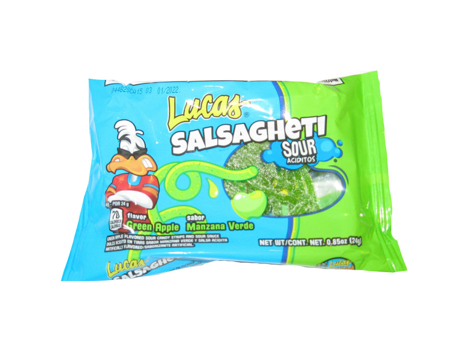 Lucas Salsagheti Sour Apple .85oz pack