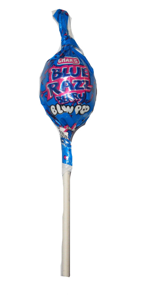 Charms Blow Pops Blue Raspberry .65oz pop or 48ct box Sweeties Candy of Arizona Charms Blow Pops Blue Raspberry .65oz pop or 48ct box Sweeties Candy of Arizona