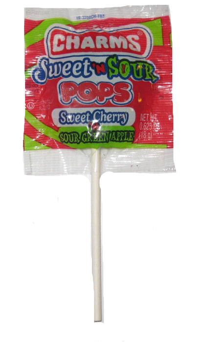 Charms Sweet and Sour Pops .625oz pop or 48ct box