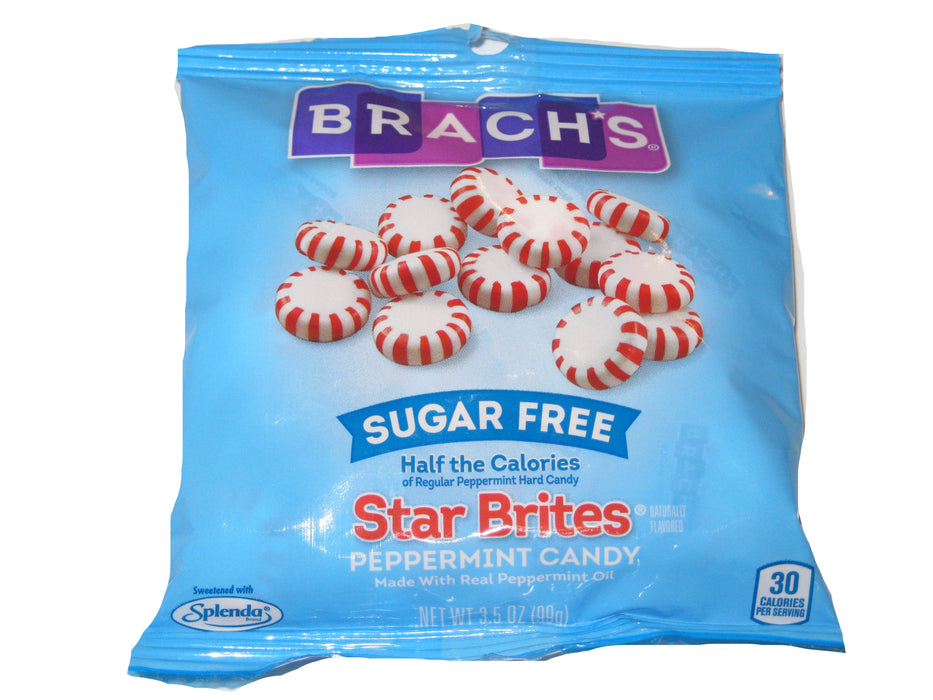 Brach Sugar Free Peppermint Star Brites 3.5oz bag