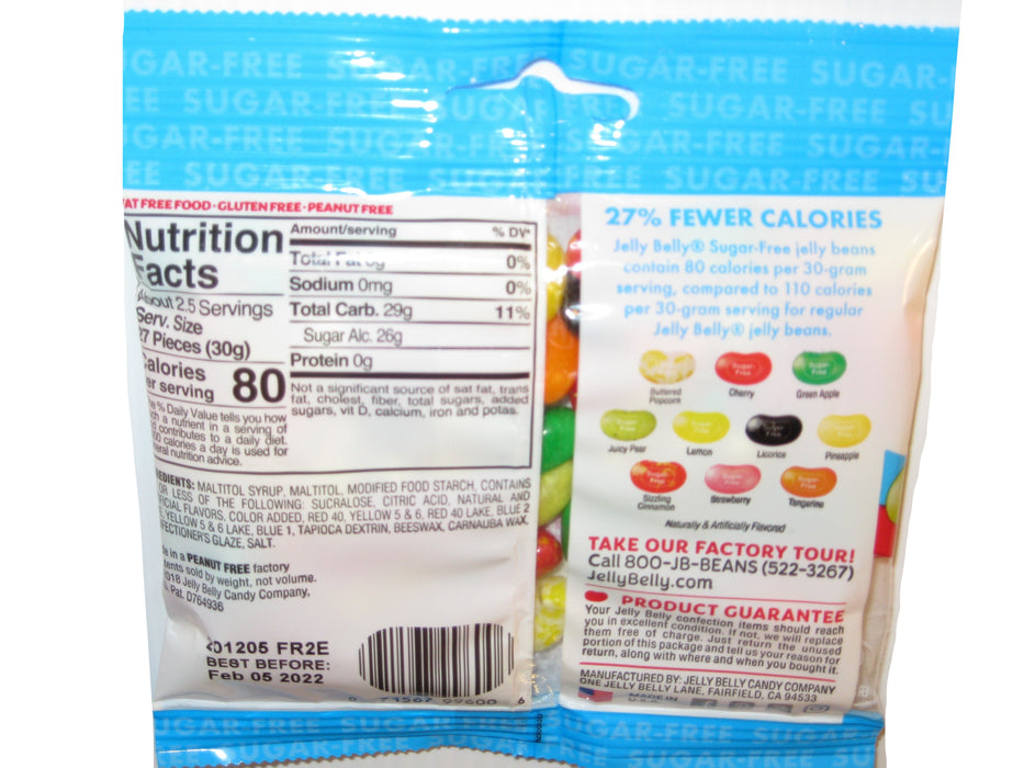 Jelly Belly Sugar Free Jelly Beans 2.8oz bag