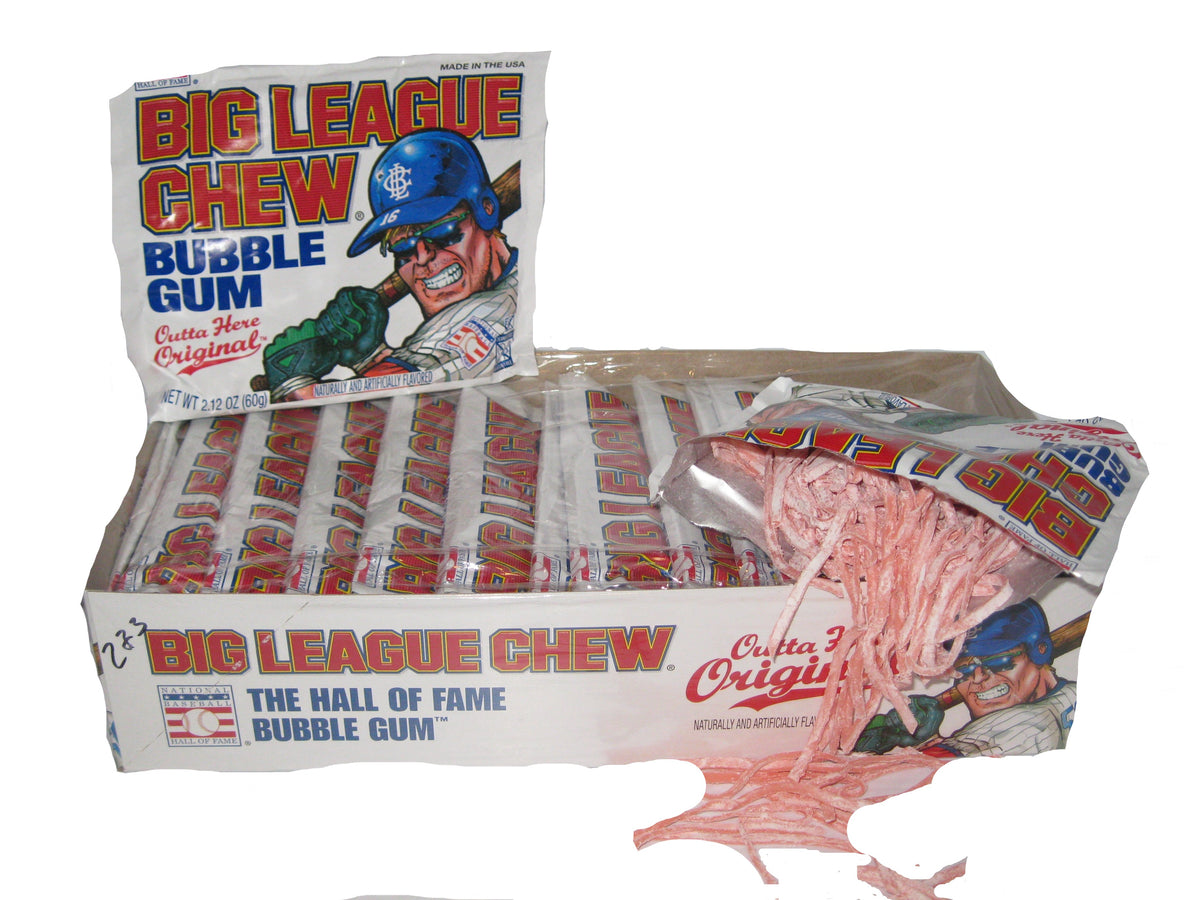 Big League Chew Outta' Here Original Bubble Gum 2.12 Oz