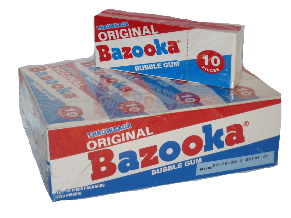 Bazooka Bubble Gum 12ct Box