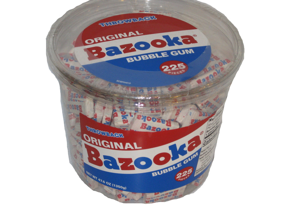 Bazooka Bubble Gum 225ct Tub