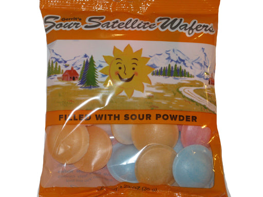 Satellite Wafers Sour Powder filled Flying Saucers