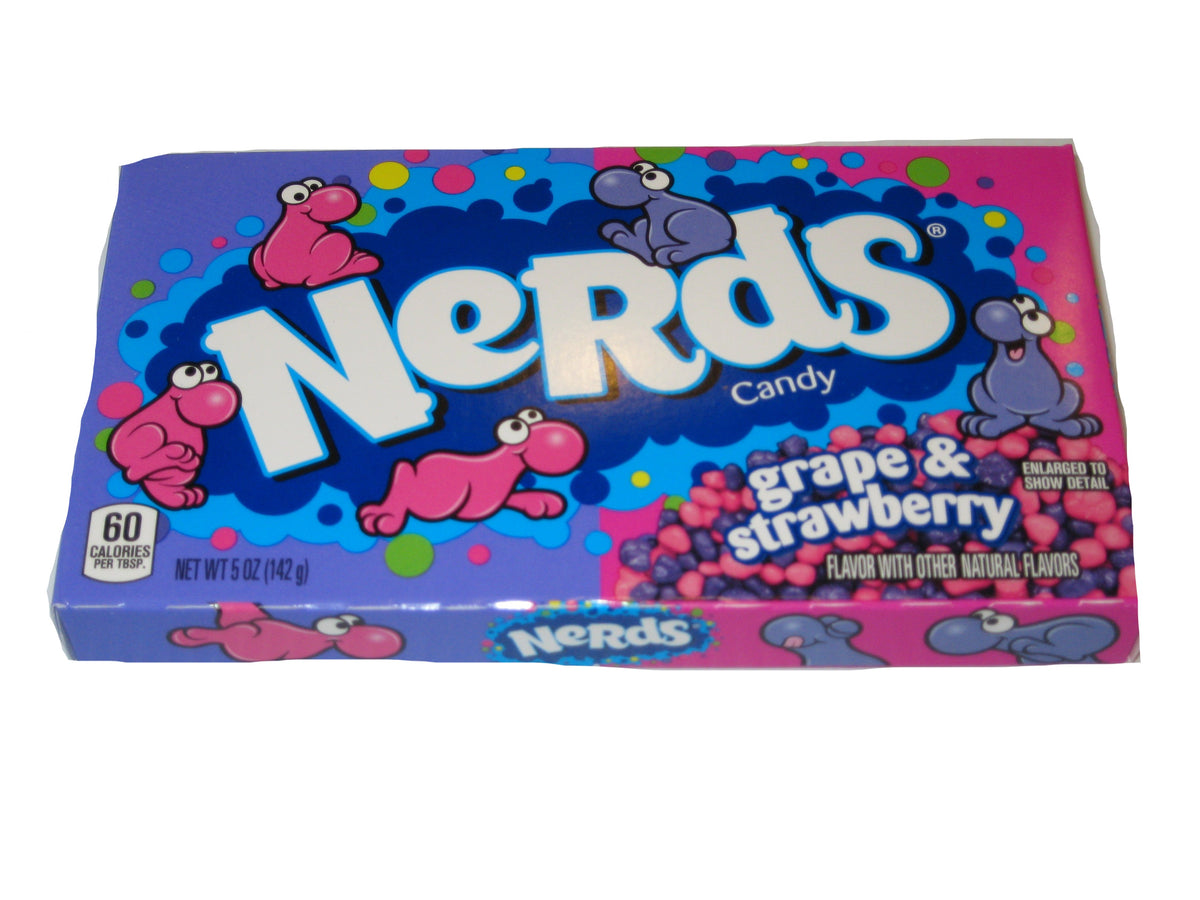 Nerds Candy, Grape & Strawberry, 1.65 ounce Treat-Size Boxes (Pack Of 24)