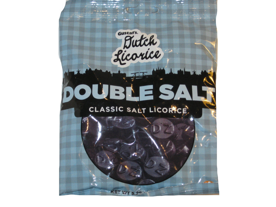 Gustafs Dutch Licorice Double Salt 5.29oz bag