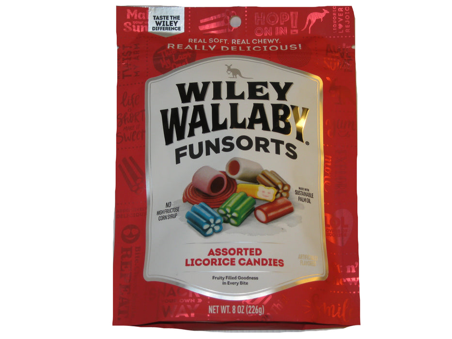 Wiley Wallaby Funsorts Assorted Licorice 10oz bag