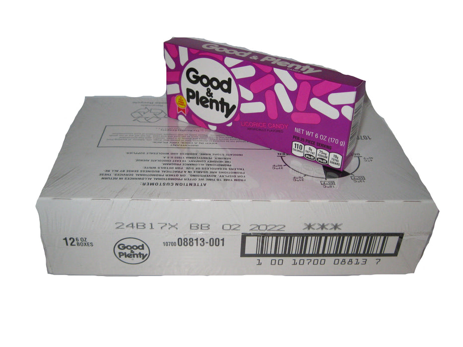Good & Plenty Licorice Candy 12ct Case