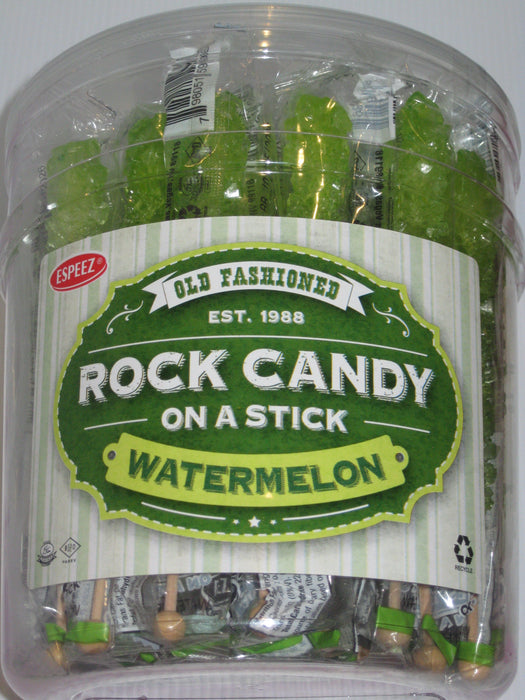 Rock Candy Stick Light Green Watermelon 36ct jar