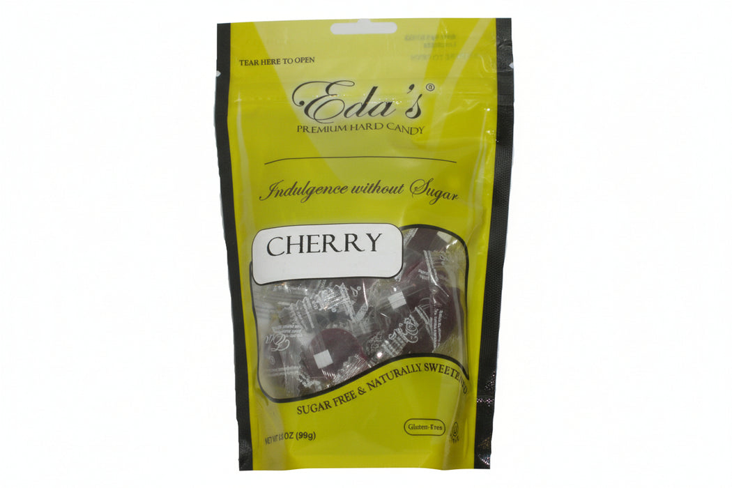 Eda's Premium Sugar Free Hard Candy Cherry 3.5oz Bag
