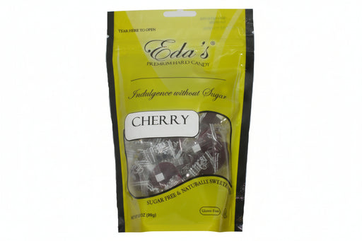 Eda's Premium Sugar Free Hard Candy Cherry 3.5oz Bag