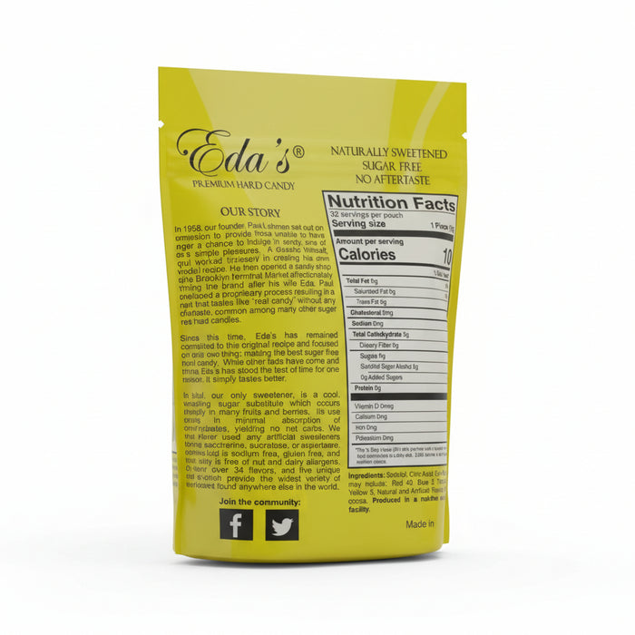 Eda's Premium Sugar Free Hard Candy Cherry 3.5oz Bag
