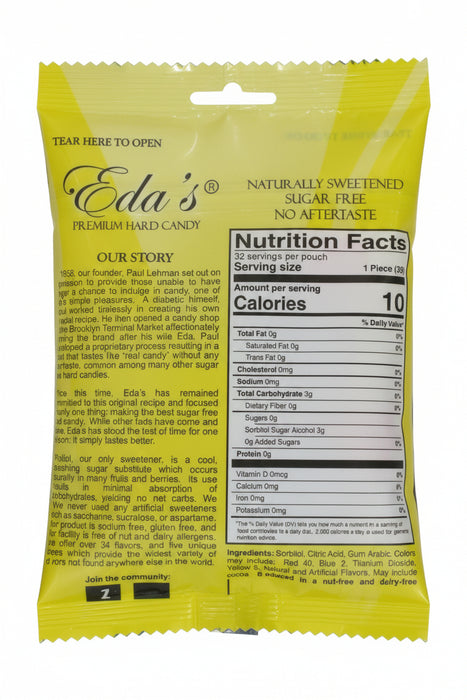 Eda's Premium Sugar Free Hard Candy Sour Mix 3.5oz Bag