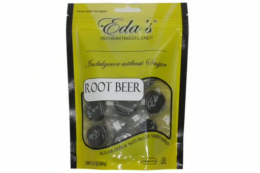 Eda's Premium Sugar Free Hard Candy Root Beer 3.5oz Bag