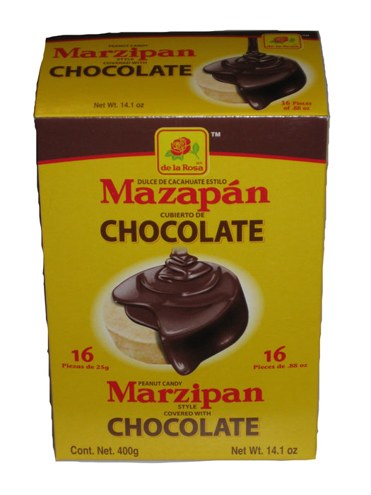 De La Rosa Chocolate Covered Mazapan 16ct box