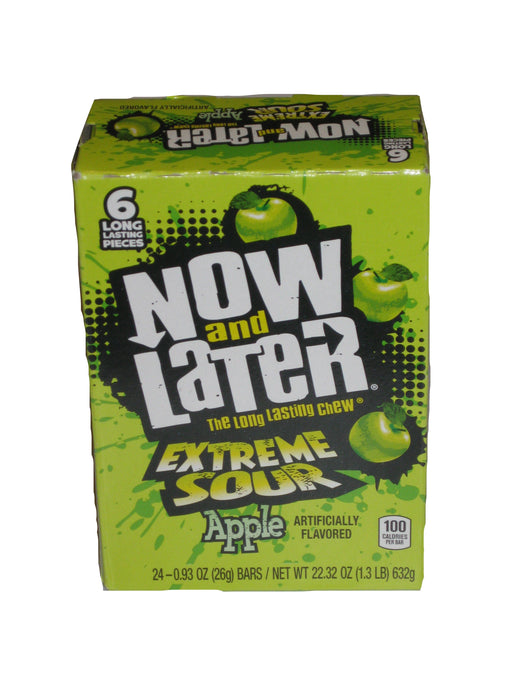 Now and Later Extreme Sour Apple .93oz pack