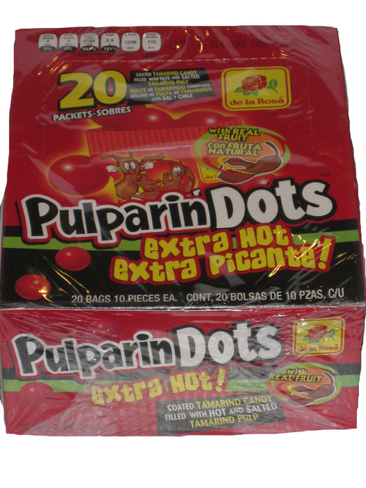 De La Rosa Pulparin Dots Extra Hot 20ct box