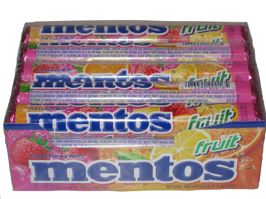 Mentos Assorted Fruit 15ct box