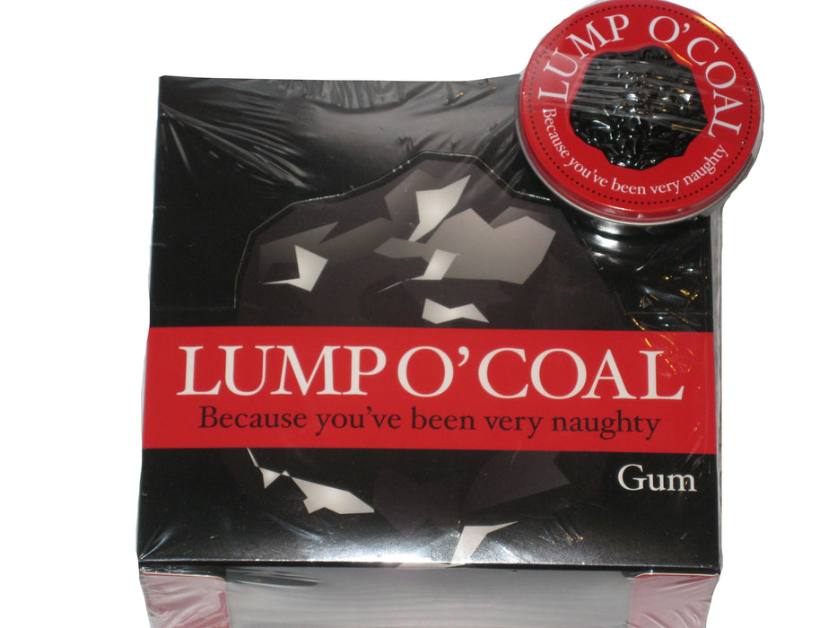 Christmas Lump O' Coal Naughty Gum 1oz tin