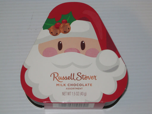 Russel Stover Holiday Shaped Santa Chocolate Box 3ct box