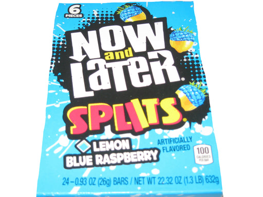 Now and later splits lemon blue raspberry 24ct box