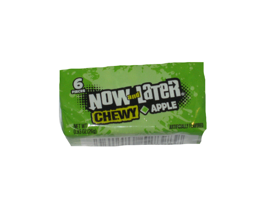 now and later chewy green apple 6pc pack