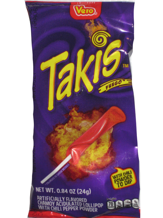 Vero Takis Fuego Lollipop 0.84oz pack 