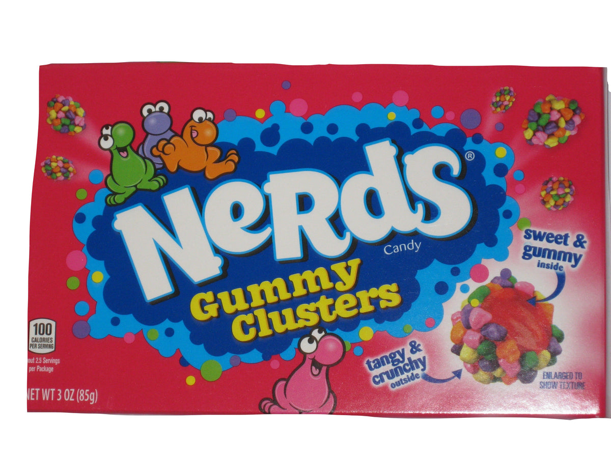 Nerds Gummy Clusters, Big Chewy Dulces Americanos 3 Paquetes