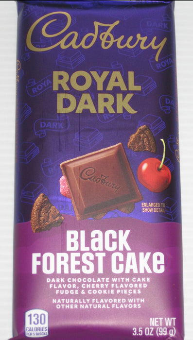 Cadbury Royal Dark Black Forest Cake 3.5oz Bar