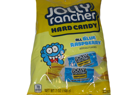 Jolly Rancher Blue Raspberry 7oz bag or 12ct case