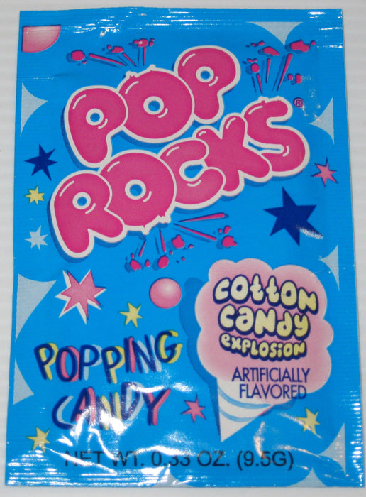 Pop Rocks Cotton Candy .33oz pack or 24ct box — Sweeties Candy of Arizona