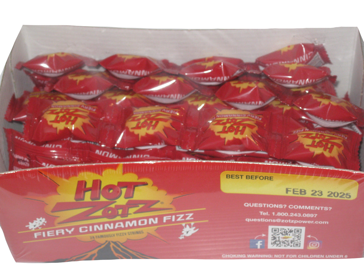 Zotz Hot Fiery Cinnamon 4pc strip or 24ct box — Sweeties Candy of Arizona