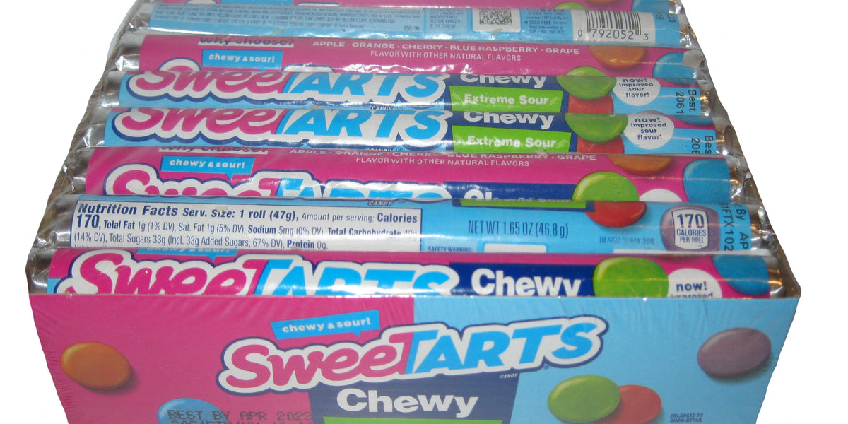 4 ROLLS SweeTarts Chewy Extreme Sours Roll Formerly Shockers 1.65 Ounce  READ! 79200524456