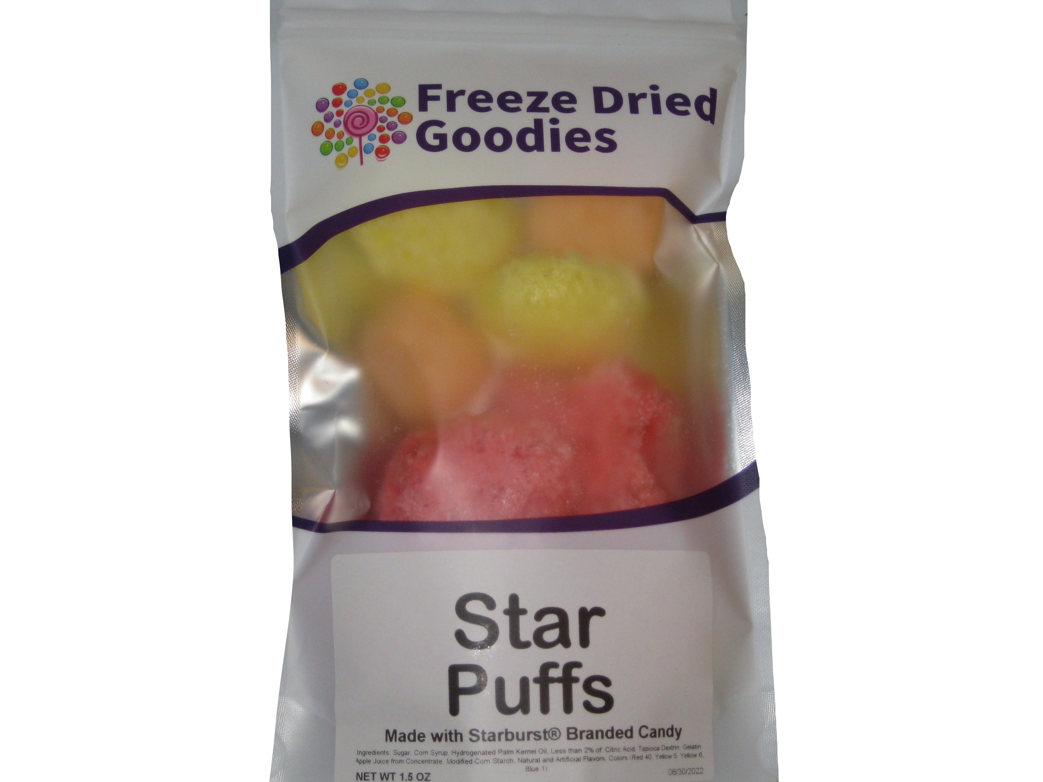 Freeze Dried Goodies Star Puffs 1.5oz bag — Sweeties Candy of Arizona