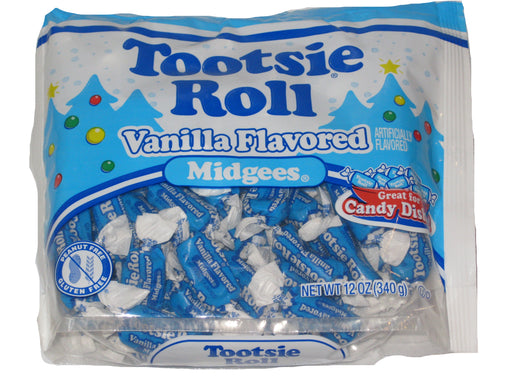 Tootsie Roll Christmas Vanilla Midgees 12oz bag