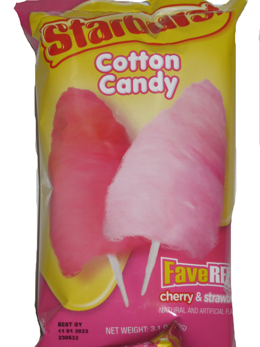 Starburst Fave Red Cotton Candy 3.1oz bag