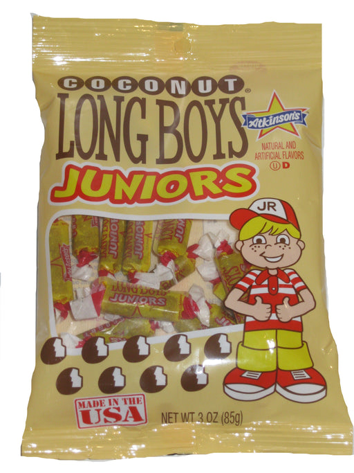 Atkinson Candy - Coconut Long Boys Junior 3oz bag