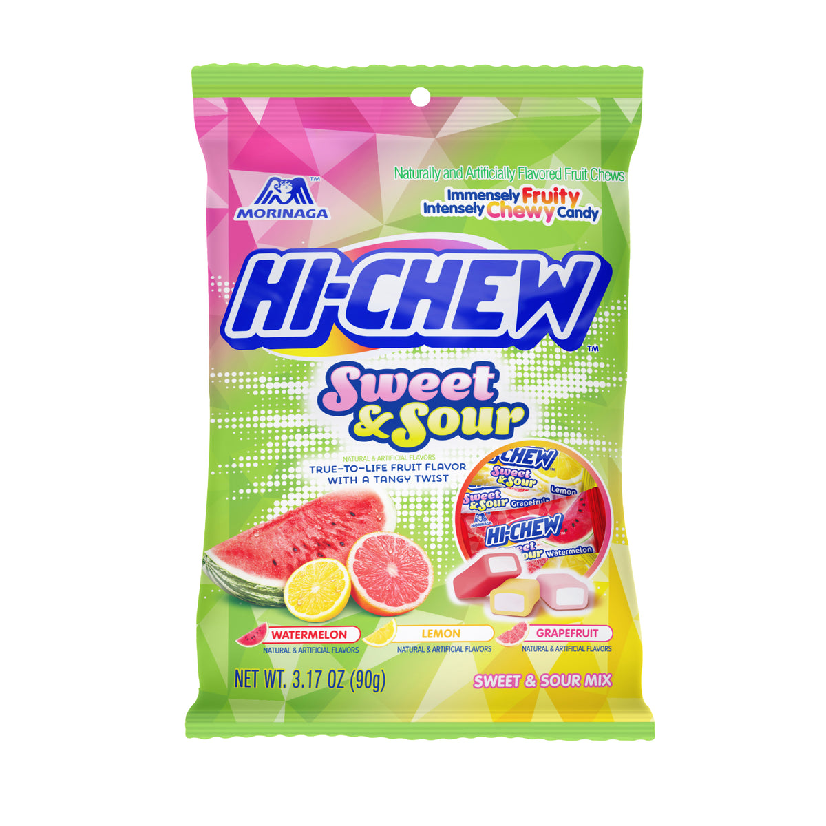 Hi Chew Sweet and Sour 3.17oz bag or 6ct case — Sweeties Candy of Hi Chew Sweet and Sour 3.17oz bag or 6ct case — Sweeties Candy of