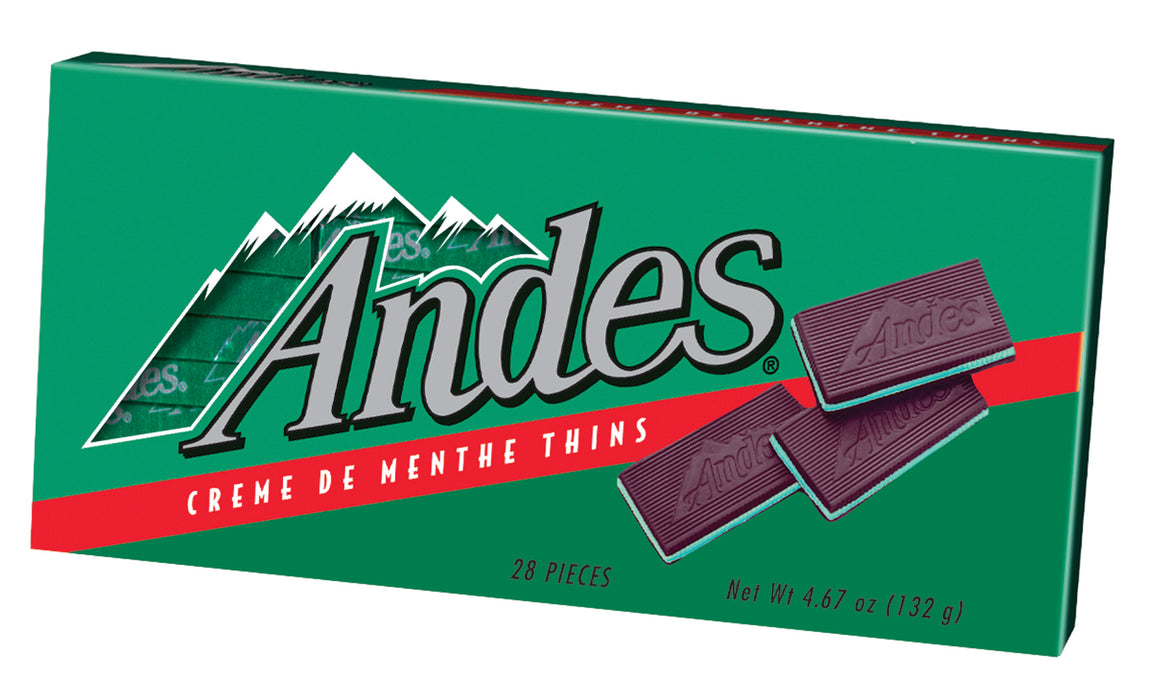 Andes Creme De Menthe Thins 4.67oz pack or 12ct case