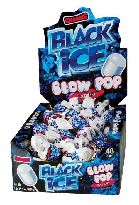 Blow Pop Black Ice Blackberry 48ct Box