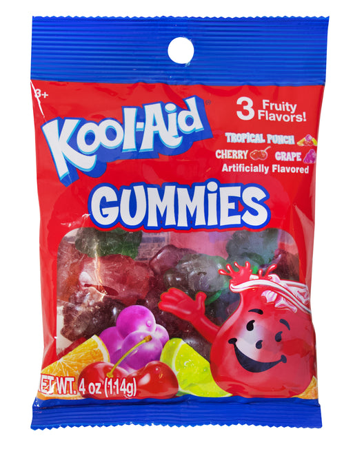 Kool Aid Gummies 4oz bag 3 flavor assorted